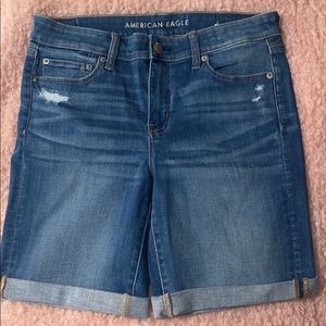 AE skinny bermuda next level stretch shorts